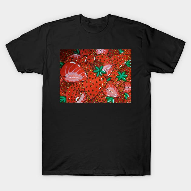 Strawberries T-Shirt by SolKym Studios 